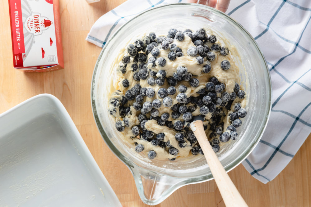 Farmhouse Favorite: Blueberry Brunch Coffee Cake - Dinner Bell Creamery