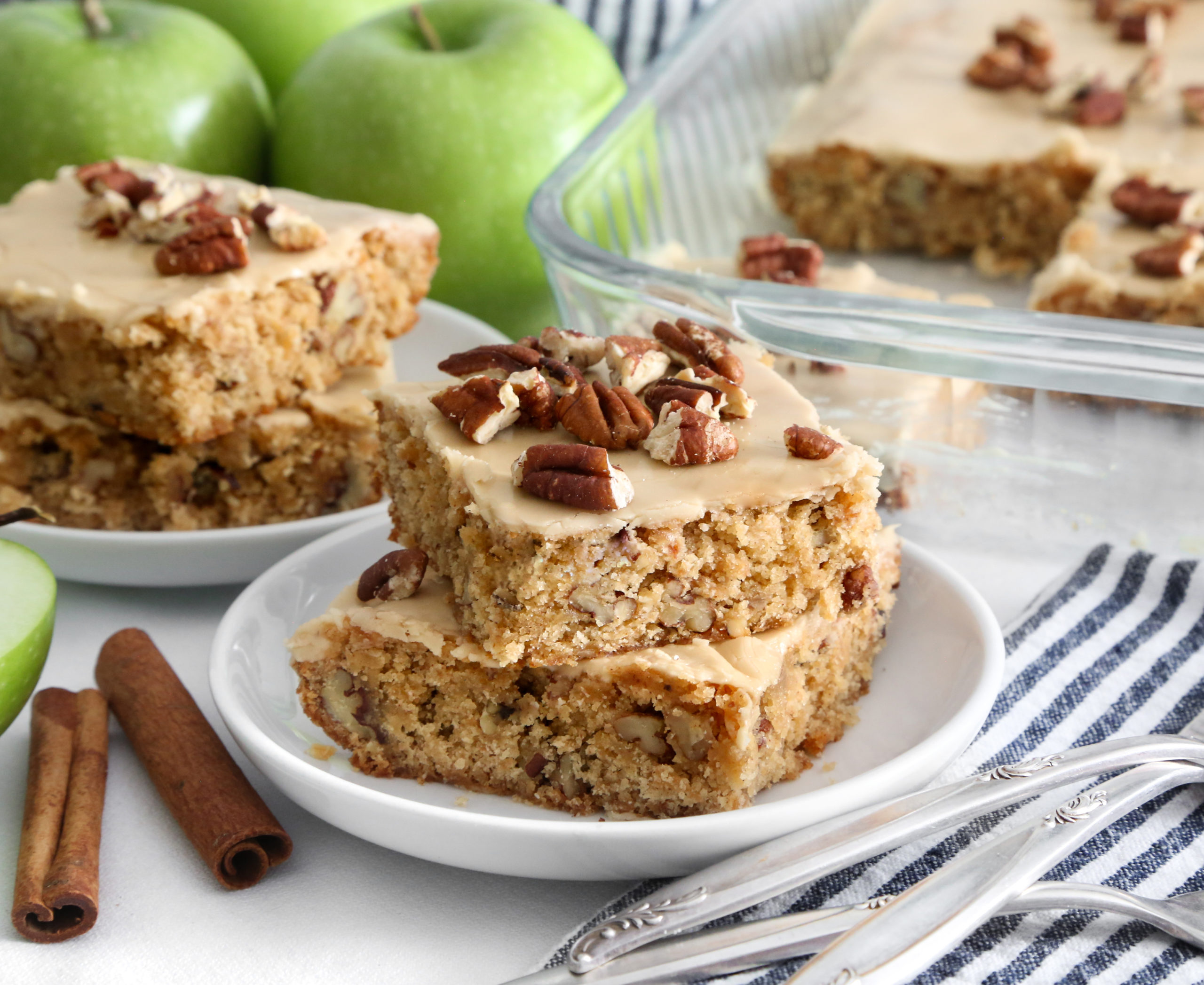 Brown Butter Apple Cider Blondies - Dinner Bell Creamery