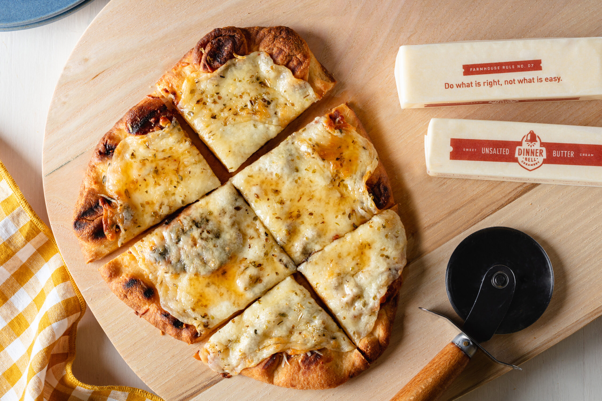 Grilled Hot-Honey Flatbread - Dinner Bell Creamery